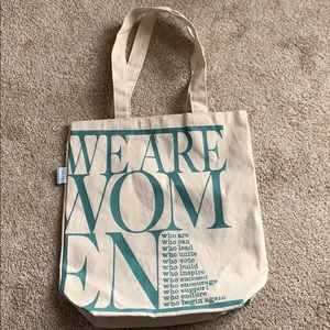 We are Women Motivational Canvas Bag